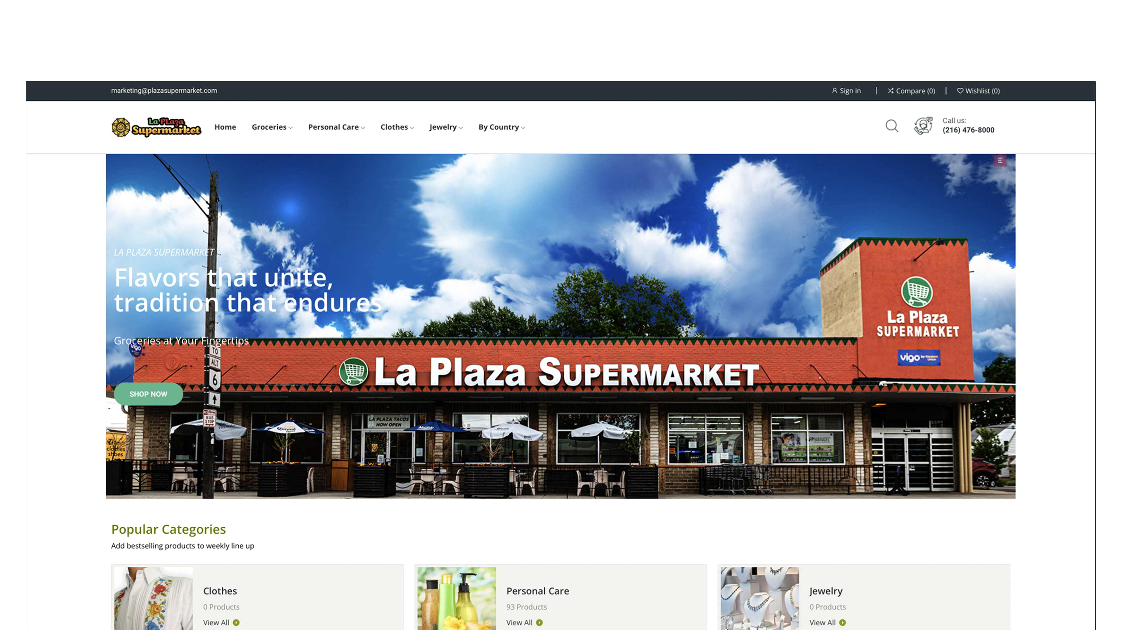 La Plaza Supermarket eCommerce