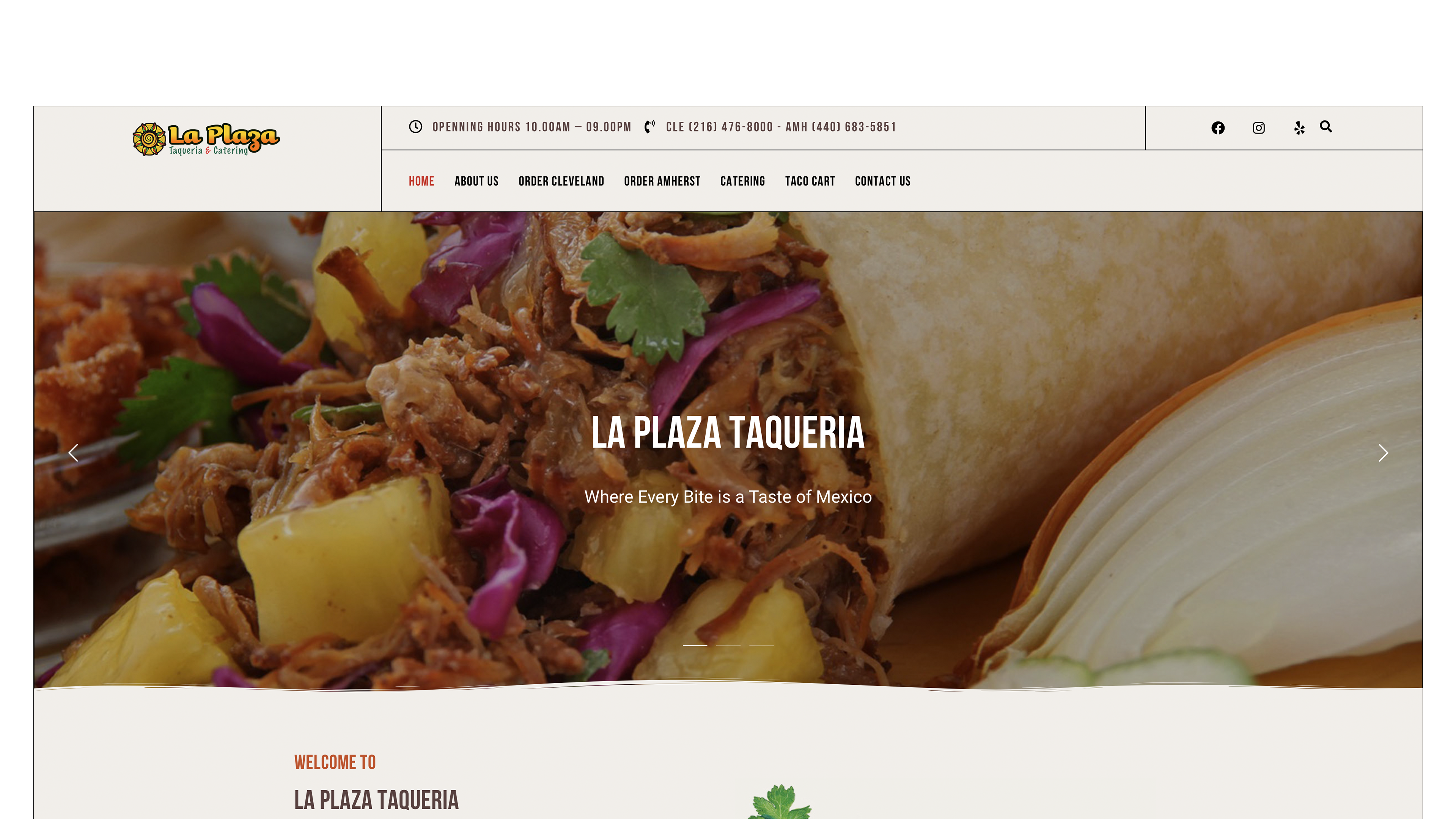 La Plaza Taqueria Web Design